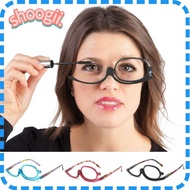 SHOOGEL Folding Eyeglasses, +1.50~+4.0 Diopter Vision Care Rotating Makeup Reading Glasses, Fashion 