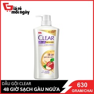 Dầu gội đầu Clear sạch gàu ngứa và vi khuẩn suốt 48 Giờ Nước Táo Lên Men và Vitamin C 630 Gram