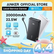 Anker Zolo CCC Power Bank 20000mAh 22.5W Fast Charging Built-in USB C Cable 3C Power Bank A110E