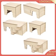 [Lovoski2] Hamster House with Window Pet Hideout for Mice Gerbils Hamster