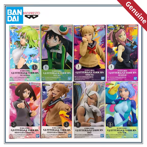 In Stock Bandai My Hero Academia Glitter&glamours Himiko Toga Mirko Uraraka Ochako Anime Action Figu