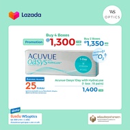 Acuvue Oasys 1-Day With HydraLuxe คอนแทคเลนส์รายวัน (1 Box : 15 Pairs)