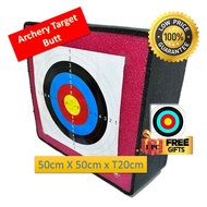Archery Target Butt Memanah Pe Foam (50x50x20cm) Nice Red Color (Free 1pc Target Face) Maximum order