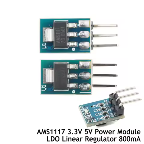 20pcs/1pc AMS1117 3.3V 5V Power Supply Module AMS1117-3.3 AMS1117-5.0 LDO Linear Regulator Board 800