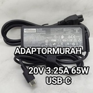 65W 20V 3.25A Type C Emboss Adaptor Charger Thinkpad Yoga X280 L380 X380 X390 X395 T480 L480 T470S T
