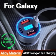 Car Phone Quick Charger For GEELY Galaxy 400W Type C USB PD QC3.0 Four-port Fast Charging for Geely 