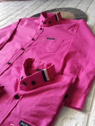 Kemeja Anak Lengan Panjang Warna Fuschia Kemeja Anak Lengan Panjang Pink Fanta