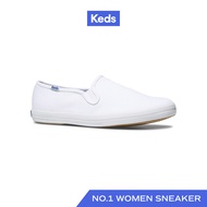 KEDS รองเท้าผ้าใบ สลิปออน แบบสวม รุ่น CHAMPION CORE SLIP ON สีขาว ( WF23240 )