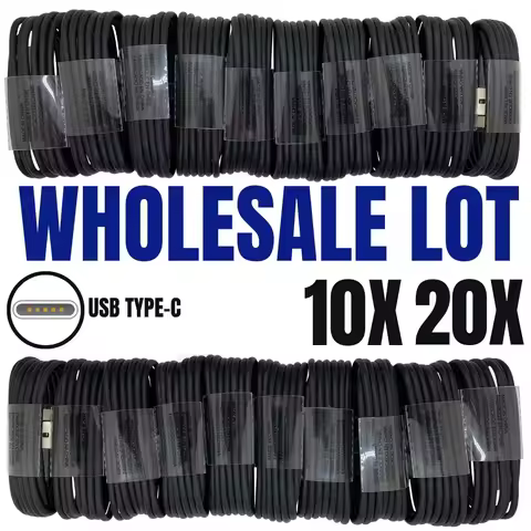 10-20Pcs 1.2m 4ft 2m 6ft USB-C Type c USb Cable Fast Quick Charging Cables For Samsung S23 S24 S10 S