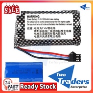 [TwoTraders] MN WPL 7.4v 2S 18650 25C li-ion battery for RC Car Crawler Boat MN99 MN99S MN90 WPL WLT