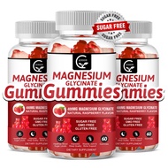 Magnesium Glycinate Gummies 400mg, Magnesium L-Threonate 200mg - Chelated Magnesium Potassium Comple