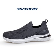 Skechers สเก็ตเชอร์ส รองเท้าผู้ชาย Togpath Togpath Men SKECHERS_USA Street Wear Delson 3.0 Cabrino Shoes - 210606-GREY Air-Cooled Memory Foam Classic Fit Women Goga Mat Arch Shoes Heel Pillow, Machine Washable, Slip-Ins, Vegan