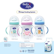 Tiff Baby - Baby Safe 3 Stage Feeding System With Handle Botol Susu Bayi Dengan Pegangan 3 Tahapan D