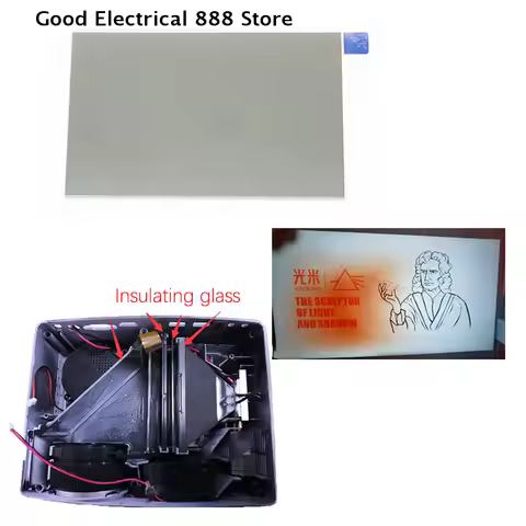 【GE】1pcs Polarizing Film Thermal-isolating Polarizer Glass For 4 Inch LCD Mini Led Projector Repair