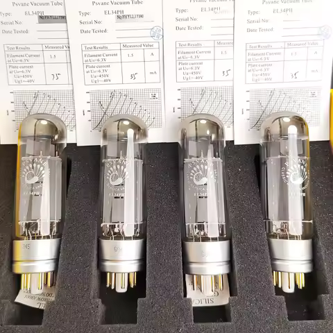 PSVANE EL34PH Vacuum Tube upgrade EL34C EL34B 6P3P 6CA7 6V6 KT66 UKEL34 HIFI Audio Valve Tube Amplif