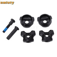 UMISTY Bicycle Seat Post Clamp, Black with Install Screws Bike Seat Tube Clamp, Durable 7 X 7mm Alum