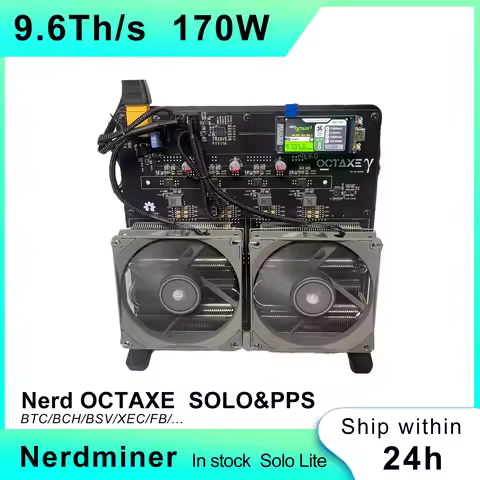 2026 New NerdOCTAXE Rev2.2 Hash Rate 9.6~12TH/s Bitcoin Miner Family Personal Blockchain Virtual Coi