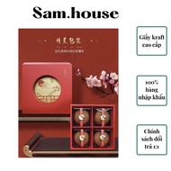 4-compartment Moon Cake Box With Bag