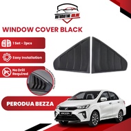Perodua Bezza Mustang Window Cover / Rear Window Side Louver Cover Triangle Mirror Cover Protector-B