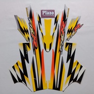 striping motor / stiker yamaha F1zr milenium kuning