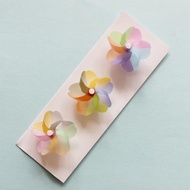大王小王｜ins風日本迷你可愛風車冰箱貼 櫻花彩虹創意冰箱磁貼