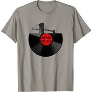 T-Shirt Bridge New York Vinyl Record Retro Hipster T-Shirt