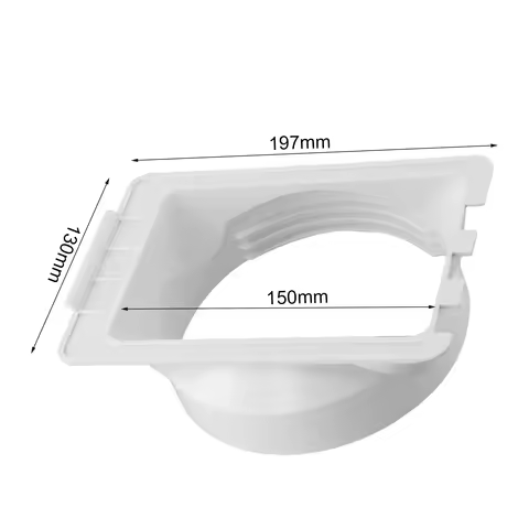 Ventilation Exhaust Pipe Connector Mobile Air Conditioner ABS Cm Duct Adapter Exhaust Pipe Connector
