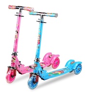 Children scooter kids toys 大轮加宽滑板车儿童三轮闪光折叠小孩摇摆划踏板车3-12岁玩具童车