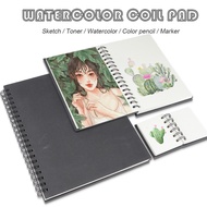 Seamiart Watercolor Drawing Paper Notebook/Traval Hand Book 300gsm Cold Pressed Paper 20 Sheets Wate