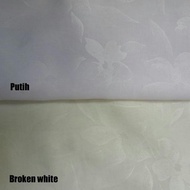 BAHAN KAIN CHIFFON SIFON PUTIH POLOS BUNGA CANTIK / BAHAN KAIN CHIFON
