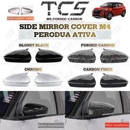 TCS PERODUA ATIVA CAR SIDE MIRROR COVER SPORTS DESIGN CAR ACCESSORIES