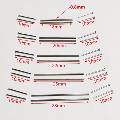 18/20/22/25/26/28/30mm 1/64 Wheel Axles Hollow Axle Modiy Shaft Set for 1:64 Hotwheel Matchbox Tomec