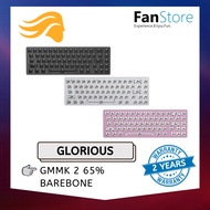 FANSTORE GLORIOUS GMMK 2 Compact 65% Barebone Mechanical Keyboard Black &amp; White &amp; Pink