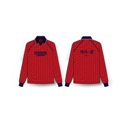 era-won เสื้อบอลแขนยาว รุ่น LONG SLEEVE T-SHIRT JERSEY x STANGER THINGS  สี London Red (แดง)