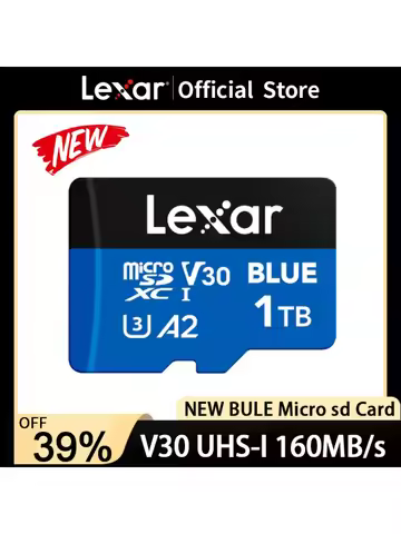 Lexar BLUE Memory Cards 160MB/s Micro SD Card 256GB 512GB 1TB SDXC UHS-I A2 V30 4K TF Card for Phone