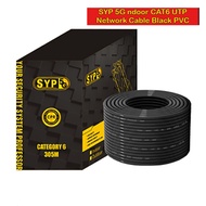 SYP 5G ndoor CAT6 UTP Network Cable Black PVC