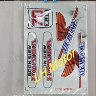Honda C70 Bulat  Sticker Win 🌟 Hot🌟