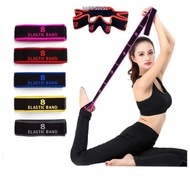 NARCISSUS13A0E Yoga Stretching Belt, Elasticity 8 Section Dance Resistance Bands, Durable Digital Yo