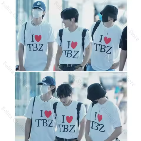 THE BOYZ Series Printing T-shirt for Fans Summer Tops Short Sleeve Tee Women's T Shirt Woman Clothes