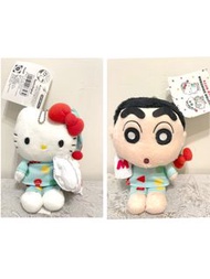 Hello Kitty X 蠟筆小新 公仔吊飾