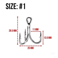treble hook 4x strong