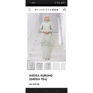 Inessa Kurung Hijabistahub (Green tea) Saiz M