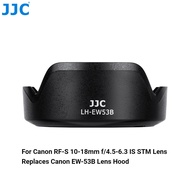 JJC Lens Hood Shade for Canon RF-S 10-18mm F4.5-6.3 IS STM Lens on Camera Canon EOS R100 R50 R10 R8 