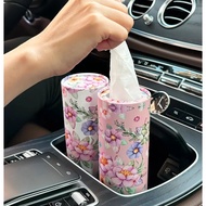 Tissue Paper 2Ply Soft Car Tissue Box Eco-Friendly Cylinder Tissue Box for Car