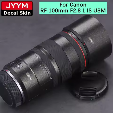 Lens Sticker For Canon RF 100mm F2.8 Macro L IS USM Macro Decal Skin Vinyl Wrap Film Anti-Scratch Pr