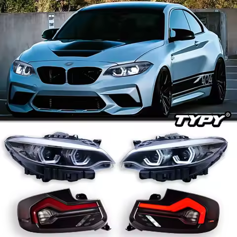 TYPY Car Headlights For BMW 2 Series F22 F87 M2 2014-2021 LED Projetor Head Lamp Daytime Running Lig