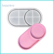 HAP Oval Silicone Resin Moulds Epoxy Casting Art Craft Tray for Home Office Decors