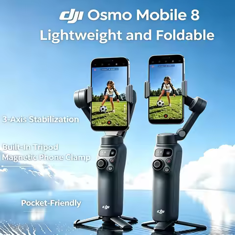 DJI Osmo Mobile 8 Gimbal DJI Osmo Mobile 8 Advanced Tracking Combo Gimbal Stabilizer for Phone, AI N