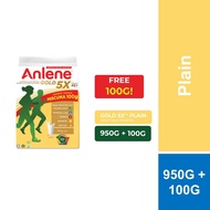 ANLENE Gold 5X High Calcium High Protein Plain Milk Powder Susu Tepung ?? (950g FREE 100G) [Exp 23 J