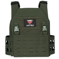 Artex 500D ไนลอนเลเซอร์กลางแจ้ง Multi-Functional กันน้ําน้ําหนักเบา Quick-Release เสื้อกั๊กยุทธวิธีเ